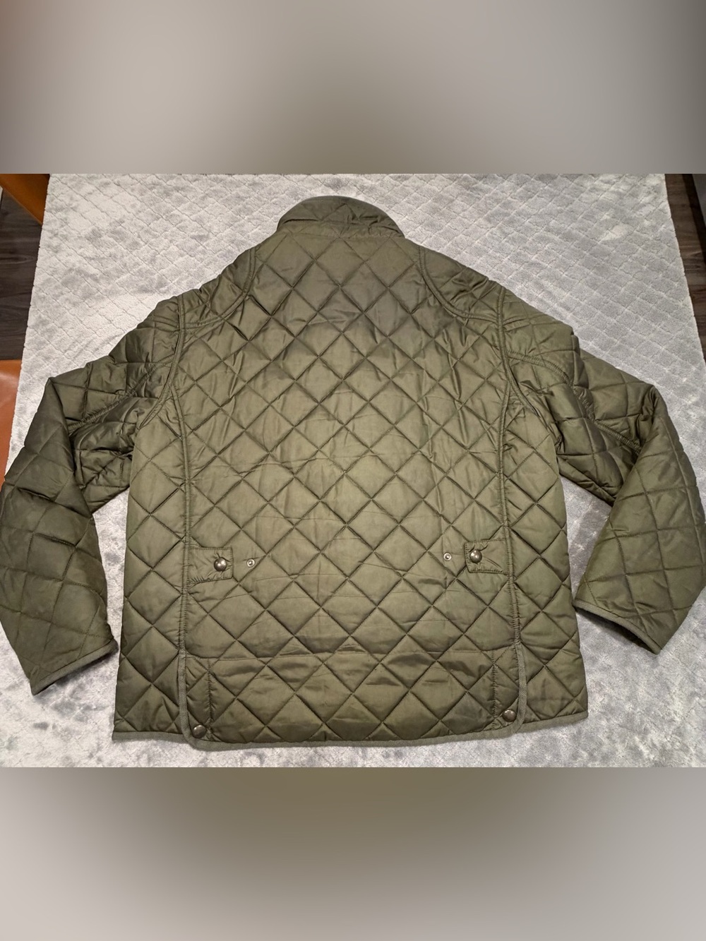 Polo Ralph Lauren Polo Club Quilted Jacket Men’s XL Olive Corduroy Collar - Picture 2 of 8